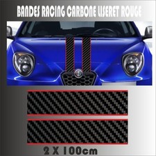 bandes voiture  capot carbone