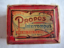 ANCIEN JEU DE SOCIETE - PROPOS INTERROMPUS ou JEU DU COQ A L'ANE