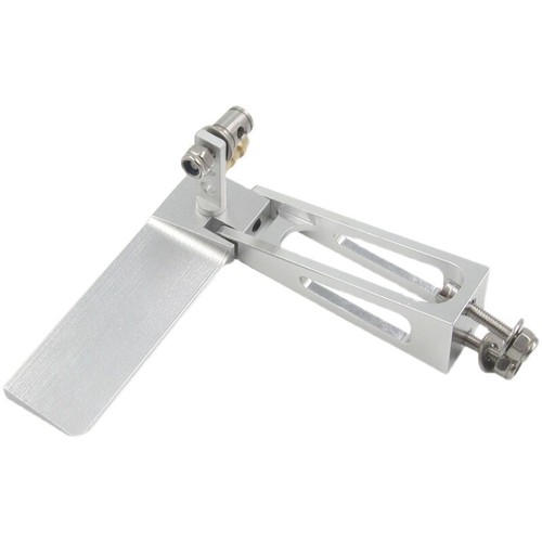 Aluminum mono rudder 62mm with - aluminum,