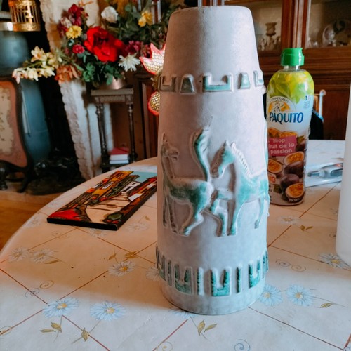 Grande ceramique vase signé - ceramique,