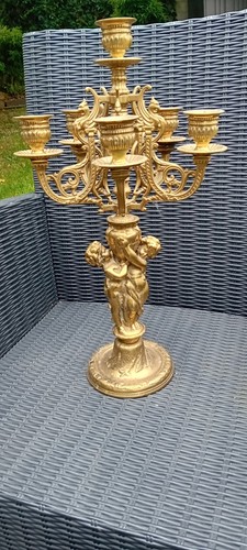Chandelier bougeoir bronze - chandelier, en