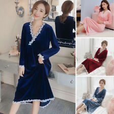 Femme Velours Pyjama Peignoir