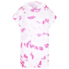 Enfants Serviette Poncho Peignoir Rose Souple Natation Plage Filles Garçons Gift