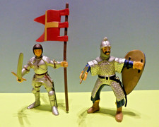 Figurines anciennes PVC : SCHLEICH * PAPO * PLASTOY * BULLY - Chevaliers lot 10