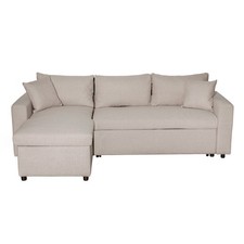 Canapé d'Angle Réversible Convertible "Geye" 227cm Beige