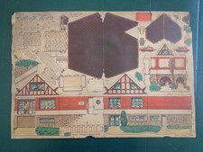 Maisons TEM Cottage fleuri Maquette papier planche à découper Maison