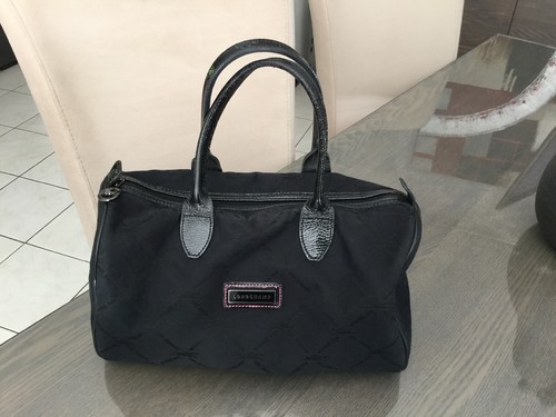 Sac bowling longchamp noir lm - longchamp,