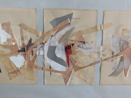 Tableau abstrait triptyque