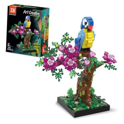 Micro brick flowers - brick, flowers,