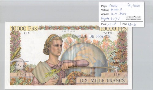 France 10000 francs génie - 10000,