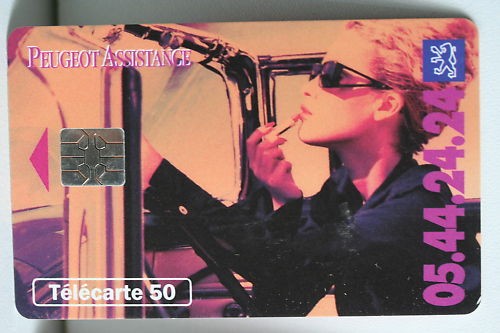 Telecarte peugeot - 50,