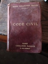 N25.157 Code Civil 15e édition 1914 Librairie Dalloz droit justice Paris France