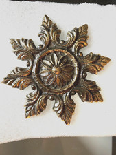 rosace laiton bronze ferronnerie escalier lit miroir mobilier autre 16,8 cm