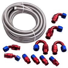 20FT 10AN Oil Cooler Line Fittings Hose Kit conduite de carburant tuyau raccord