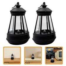  2 Pcs Lampion Solaire Exterieur Lumière Jardin Feux De Patio Lanterne En Plein