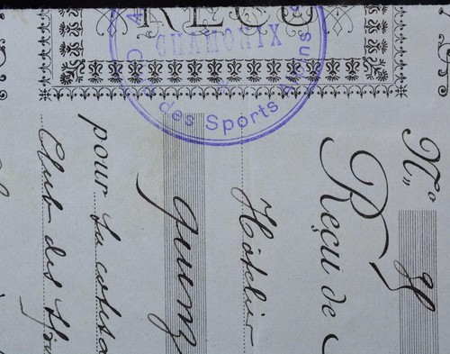 Chamonix 1904 billet - chamonix, club