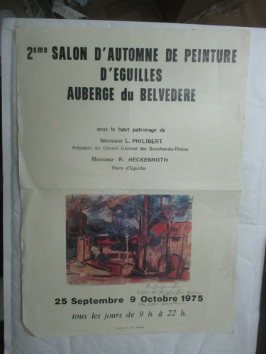 Affiche ancienne exposition - affiche,