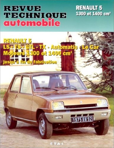Revue technique renault r5 - renault, 5