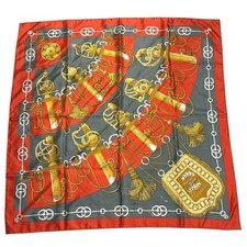 Écharpe HERMES/HERMES Carré 90 Kachikachi Cliquetis i_034 du Japon