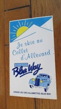 sticker vintage Gauloises Blue Way Collet d'Allevard ski ( 8 cm / 14 cm )