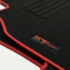 Tapis Sol Renault Mégane III 3 Coupé Logo Velours GT Sport Edition Brodé ROUGE
