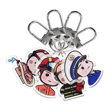  Lot de 4 porte-clés