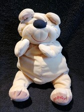Doudou Peluche ours Jaune Paille Beige Rumple Fisher price TTBE