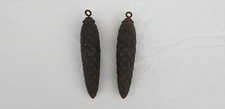 Paire de poids gros modèle pour horloge coucou ancien 2 kg 250gr  et 2 kg 232gr