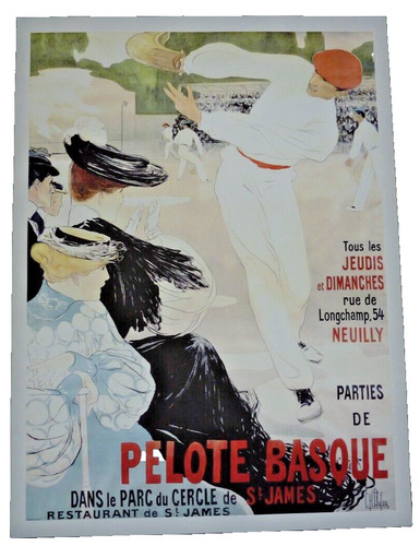 Affiche pelote basque james - affiche,