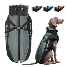 Manteau Imperméable pour chien Veste d'hiver Chaud Rembourré Vêtements Labrador