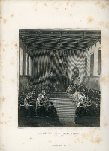 Gravure assemblee des - gravure,