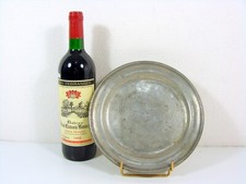 Assiette en Etain Haut Epoque XVIII° Poinçons à Déchiffrer, D - 22,5 cm 