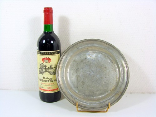 Assiette etain haut epoque - assiette,
