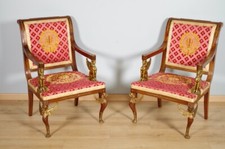 Paire de fauteuils style Empire Retour d'Egypte