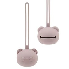 - Lot de 2 porte-tétine en silicone sans BPA étui Panda pour bébé et enfant r...