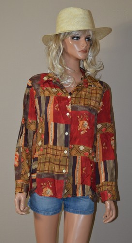 Chemise chemisier patchwork