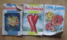 Lot de 3 Revues anciennes l'ami des jardins - 1951 1953 - occasion