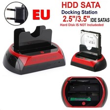 USB 2.0 to IDE/SATA External Hard Drive Station d'accueil 2 Bay 2.5" 3.5" HDD