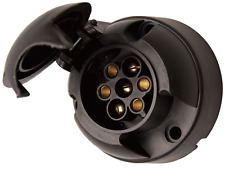 Prise femelle 7 pôles 12 V pour remorque caravane camion fixation par vis