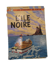 B.D TINTIN "L'ÎLE NOIRE" / HERGE / CASTERMAN) / Etat moyen