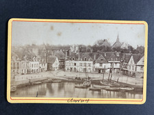 France, Auray, Le port, vintage albumen print, ca.1870 Tirage vintage format CDV