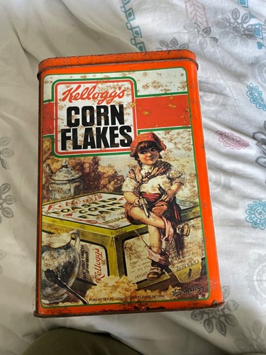 Ancienne boite tôle corn - ancienne, en