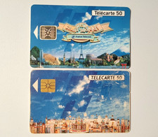 2 télécartes 50 unités Eurodisney 1992 et 1993