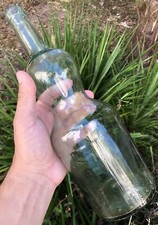 Bouteille Ancienne Verre Soufflé Bullé Eau Restaurant Lot Get Pippermint Carafe