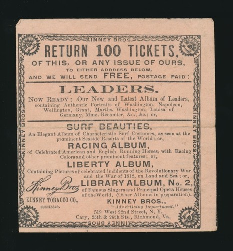 1889 kinney bros tobacco - bros.,