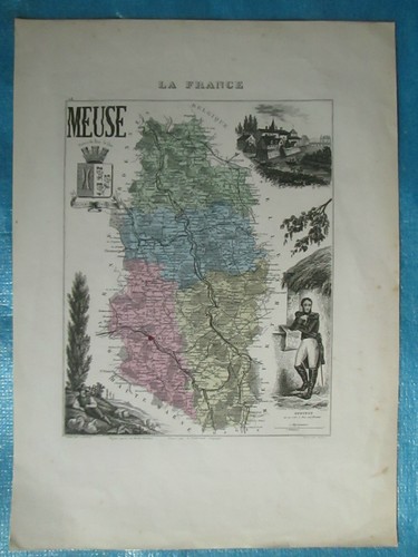 Meuse carte l - meuse, de