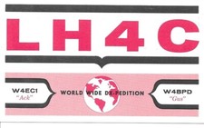 QSL 1962 Île Bouvet Gus Browning Carte Radio