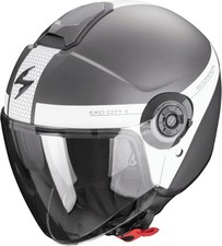Casque Scorpion EXO-City II Short Mat Argent-Blanc XL SCORPION
