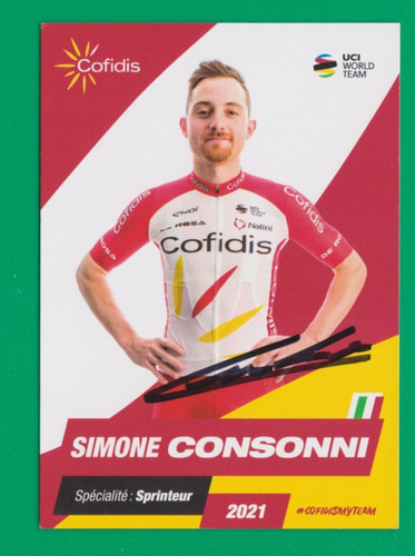 Cyclisme carte cycliste - carte, simone