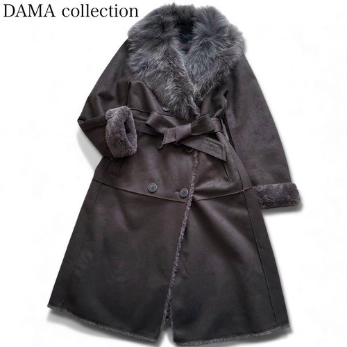 Manteau long col fourrure